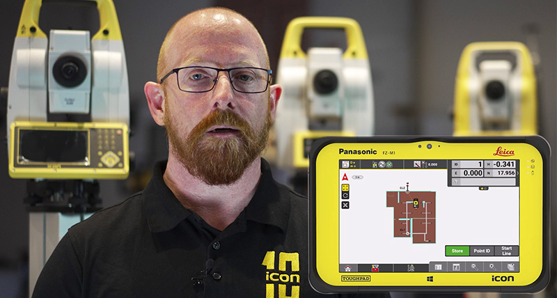 Leica iCON field v7.5 : Graphiques d'implantation de station totale